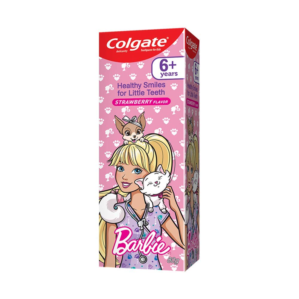 Colgate Barbie Toothpaste For Girls 6+ Year Strawberry Flavour