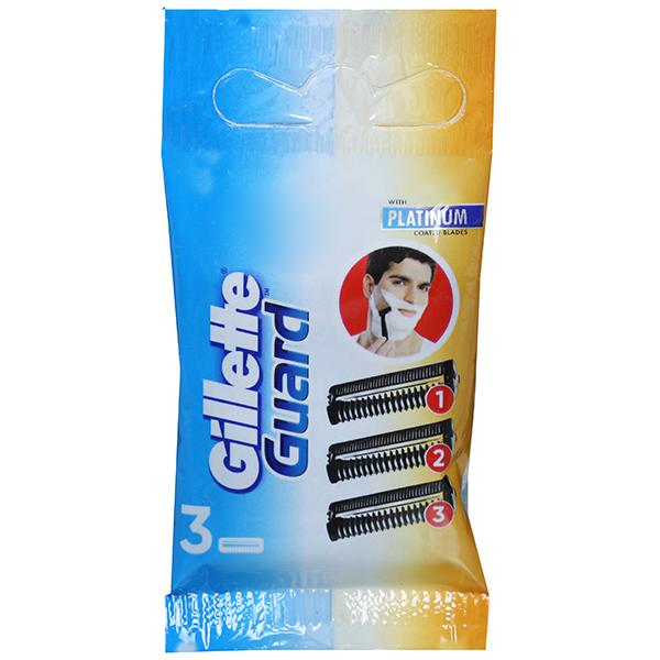 Gillette Guard With Platinum Coated Blades (3 N Cartridge)