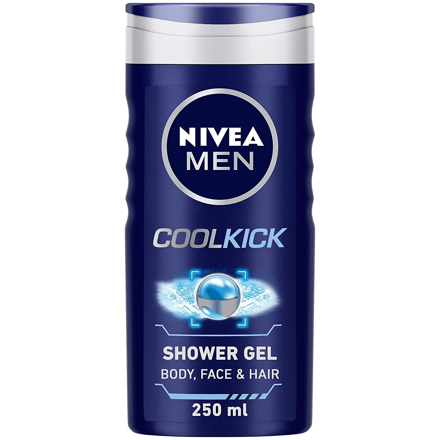 Nivea Men CoolKick Shower Gel Body, Face & Hair