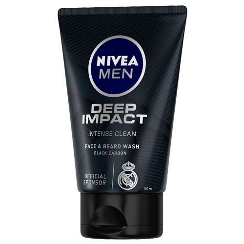 Nivea Men Deep Impact Intense Clean Face & Beard Wash