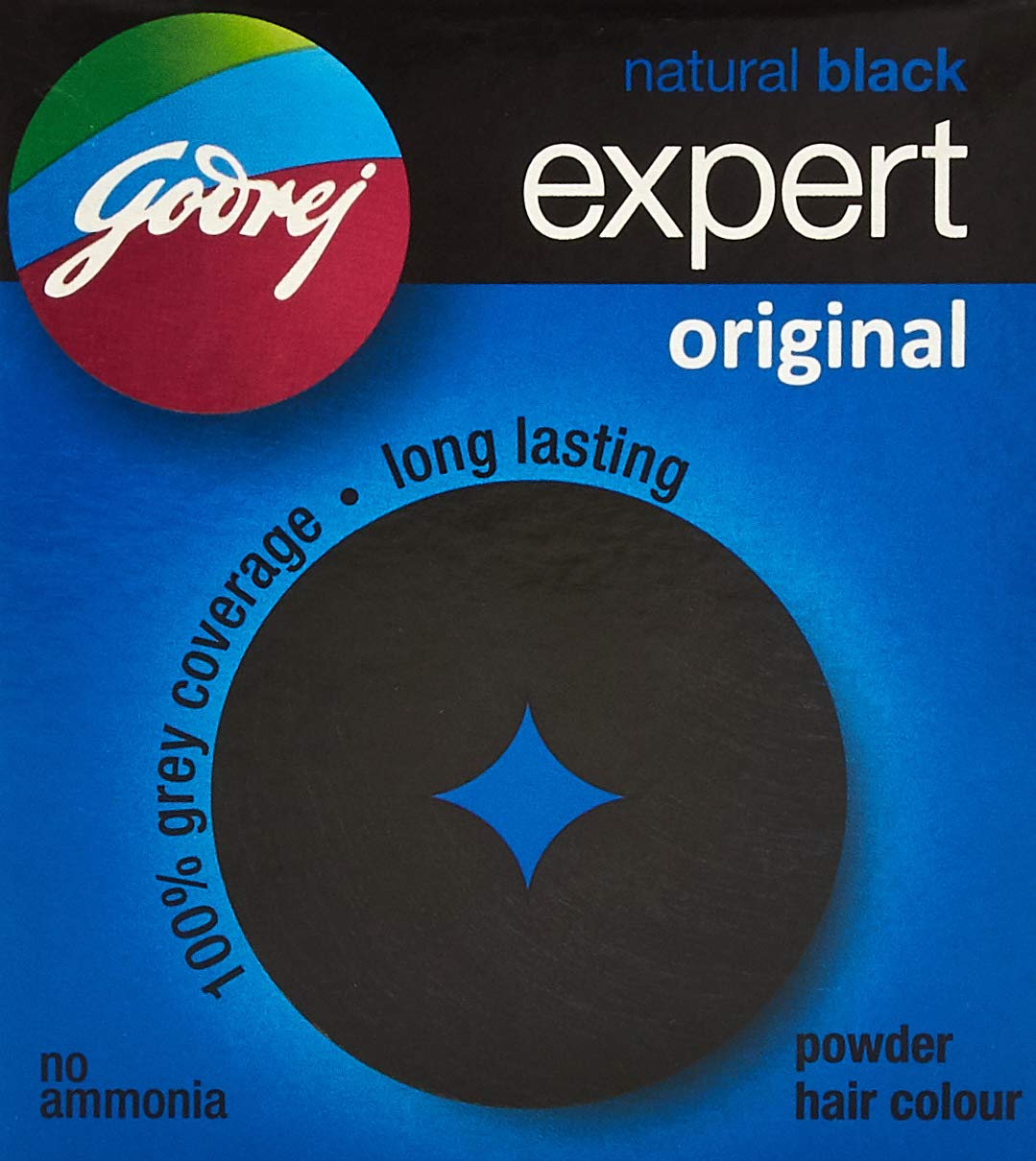 Godrej Expert Original Powder Hair Colour Natural Black+ Free 1 Godrej Expert Rich Cream (44 gm+20 ml)