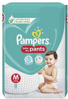 Pampers Medium Pants Happy Skin Pants ( 7-12 Kg) 8 Pants