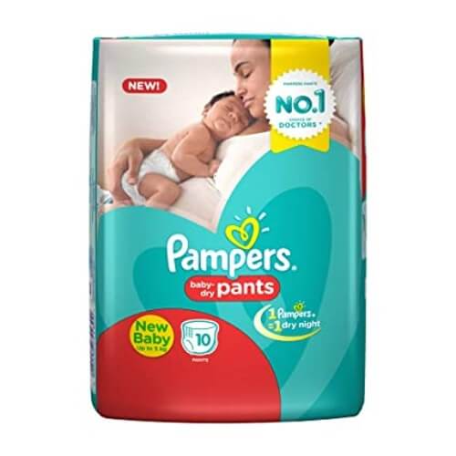 Pampers New Baby Pants Happy Skin Pants ( Up To 5Kg) 10 Pants