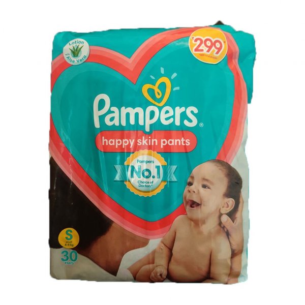 Pampers Small Pants Happy Skin Pants ( 4 To 8Kg) 30 Pants