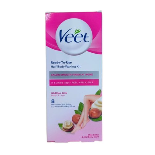 VEET READY-TO-USE FULL BODY WAXING KIT SHEA BUTTER & ACAI BERRY SCENT
