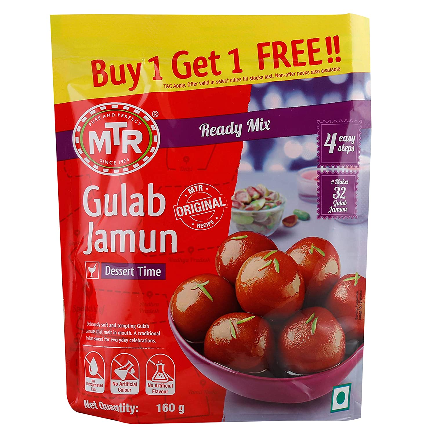 MTR gulab jamun buy 1 get 1 free