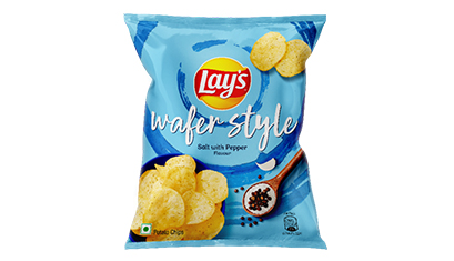 Lay's wafer style salt with pepper flavour