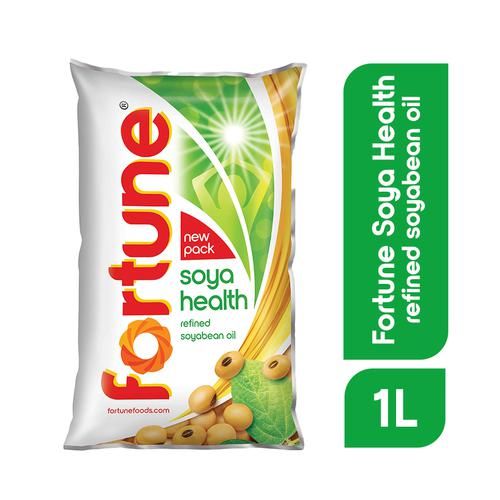 Fortune Soya Health Refined Soyabean Oil pouch
