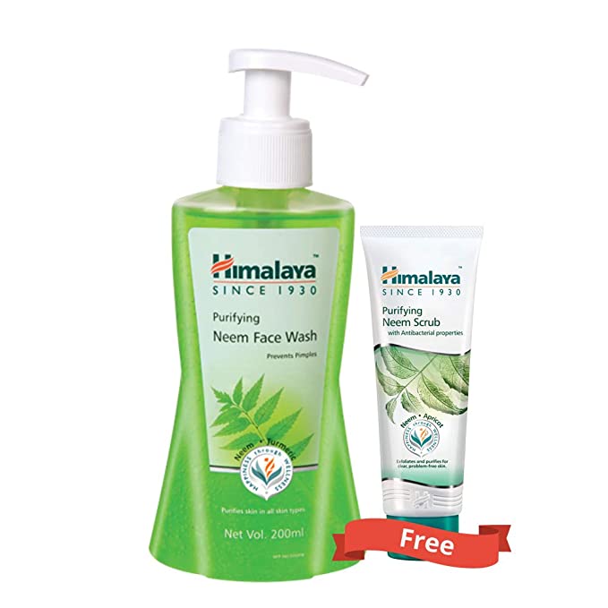 Himalaya purifying neem face wash free himalaya neem scrub