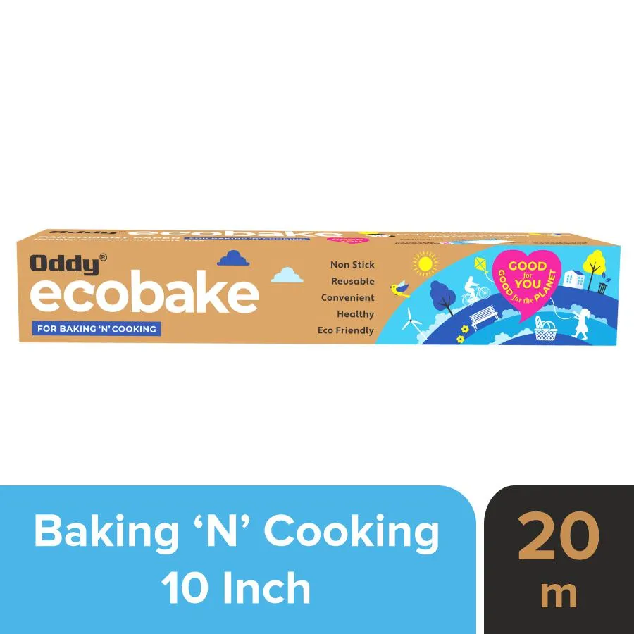Oddy ecobake base paper for baking and cooking 20mtrs.