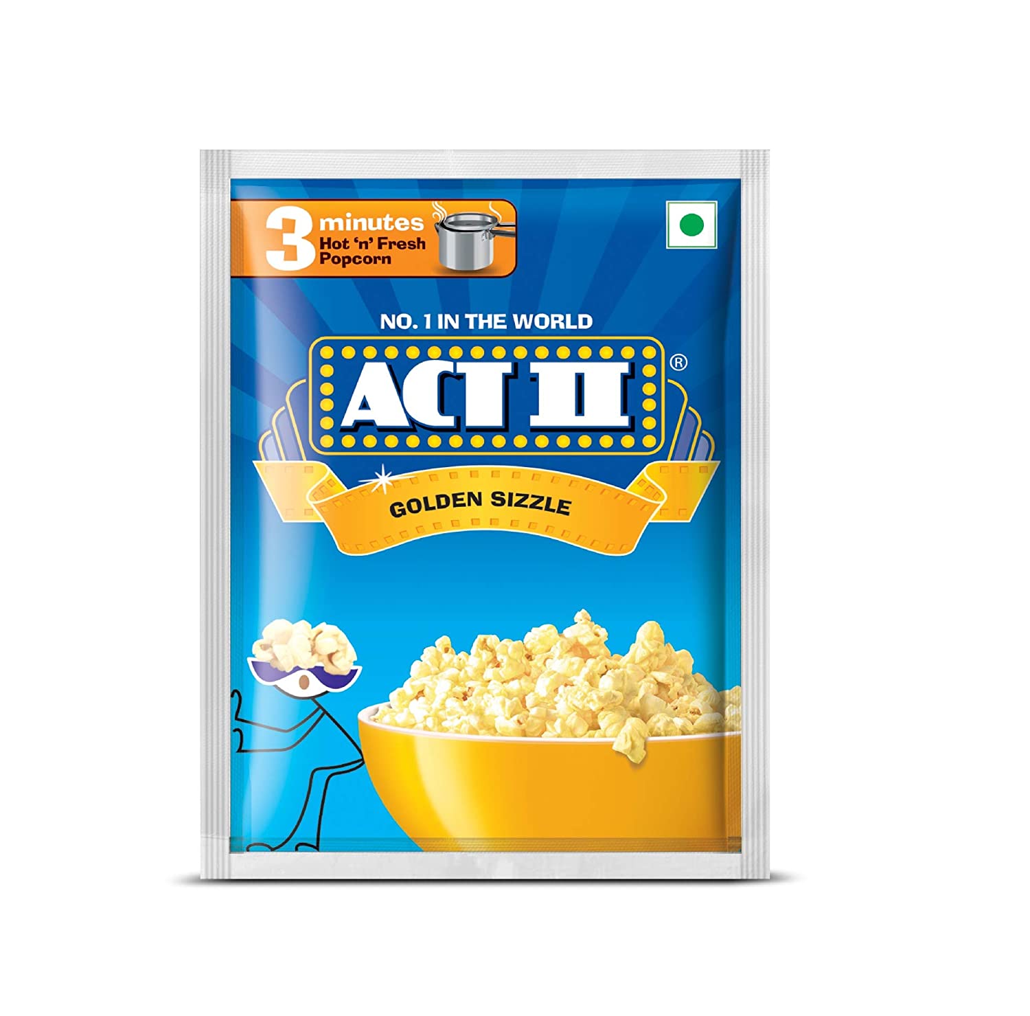 ACT II Instant Popcorn - GOLDEN SIZZLE FLAVOUR