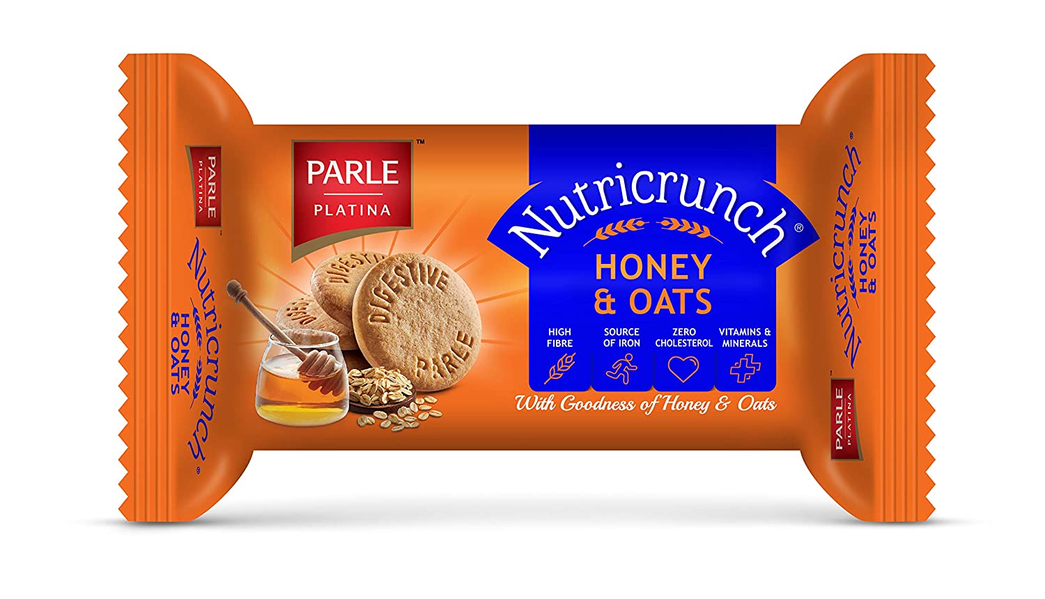 Parle nutricrunch honey&oats digestive cookies