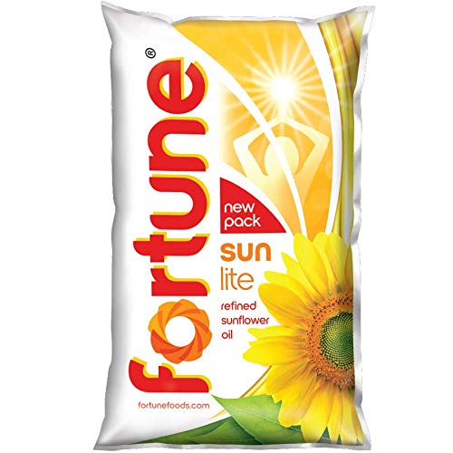 Fortune sunlite refiend sunflower oil pouch