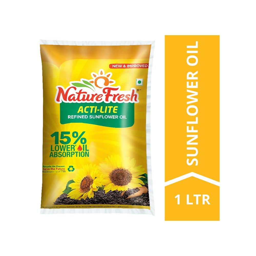 Nature fresh sunflower oil pouch