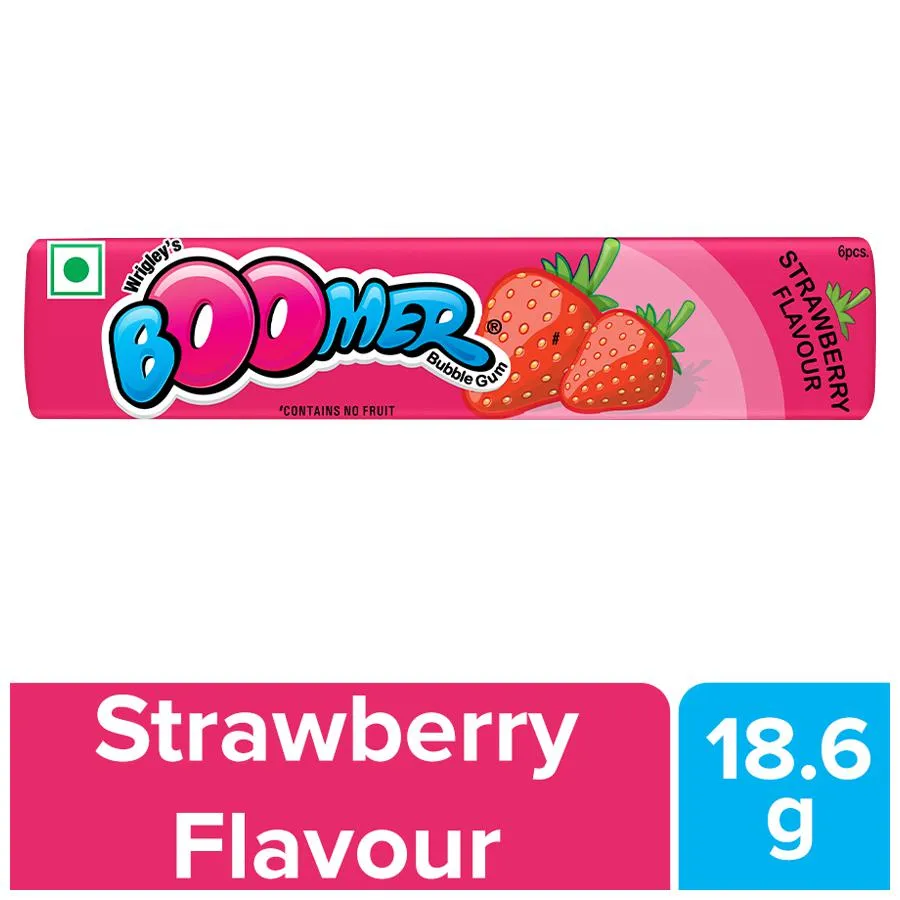 Boomer gum stick strawberry flavor