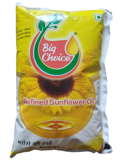 Big choice sunflower oil pouch
