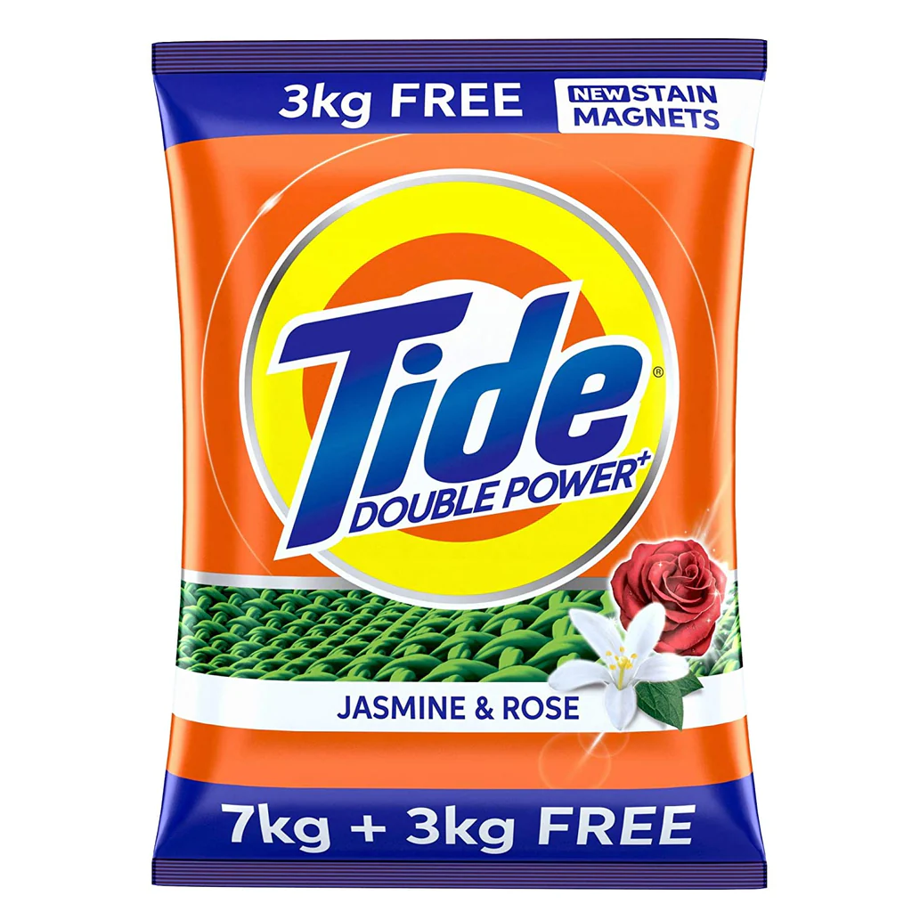 Tide double power jasmine & rose 7 + 3 kg