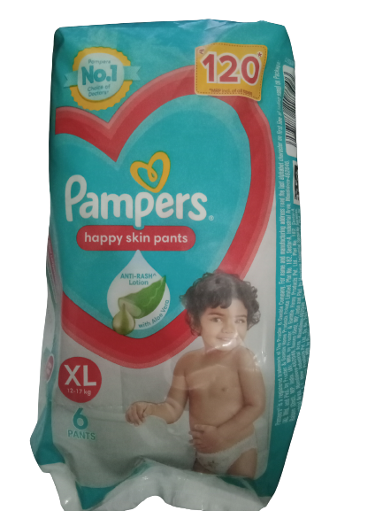 Pampers Happy Skin XL 6 Pads